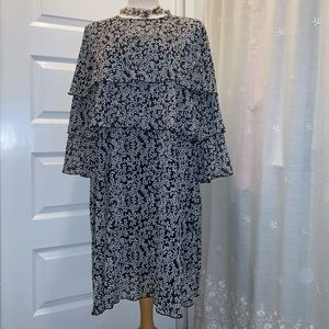 Who What Wear Tiered Ruffle Dress